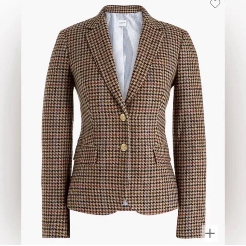 J Crew Houndstooth School Boy Blazer 16
